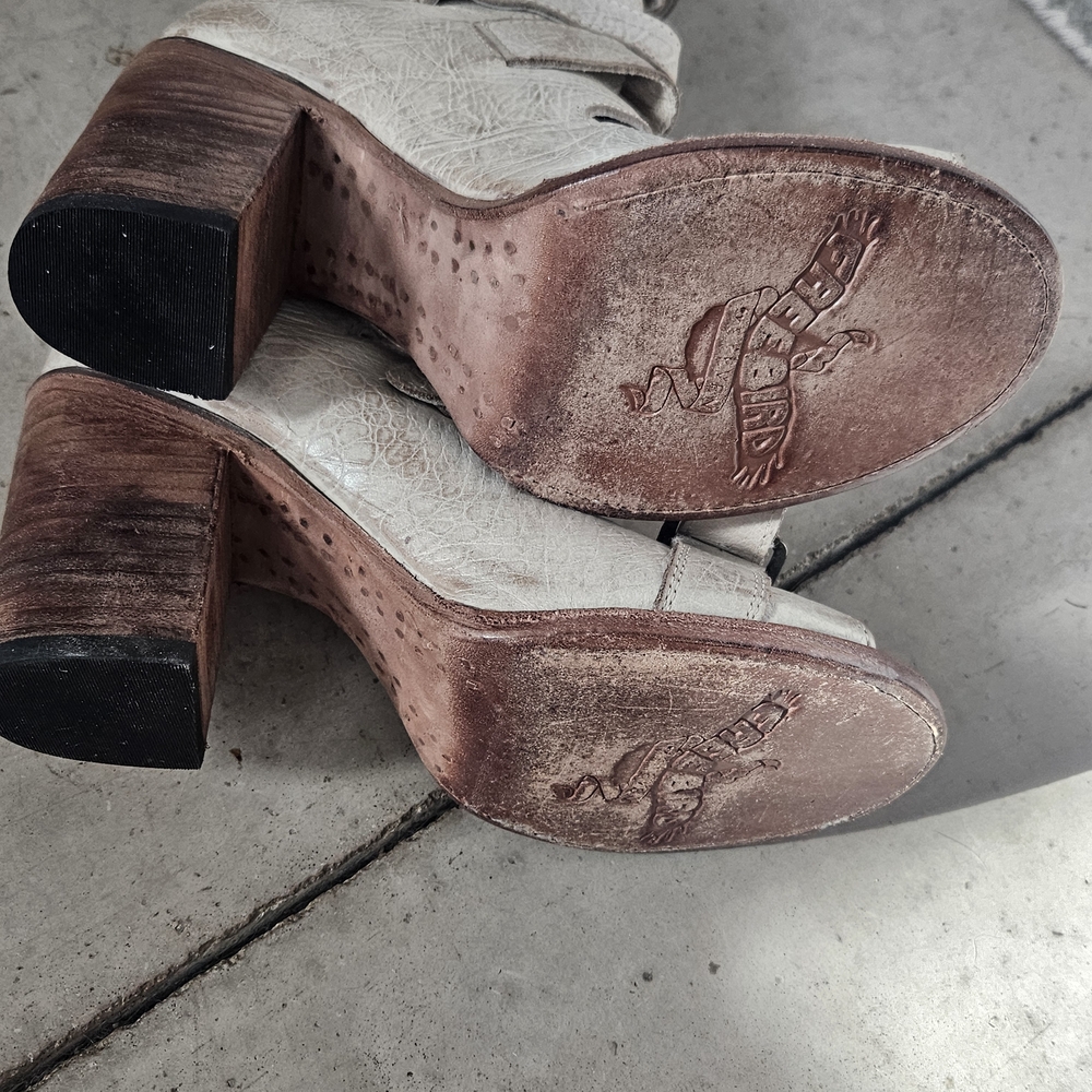 Freebird by Steven Cream Heeled Boots - Picture 6 of 7